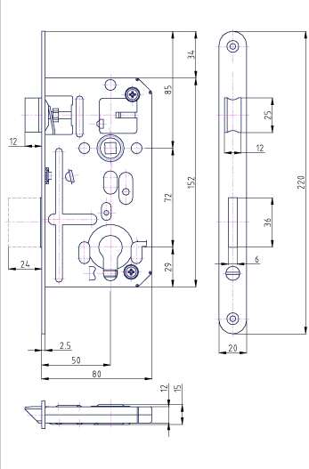 Zmok V8072/50/20mm   HOBES K-133 Zn P/L