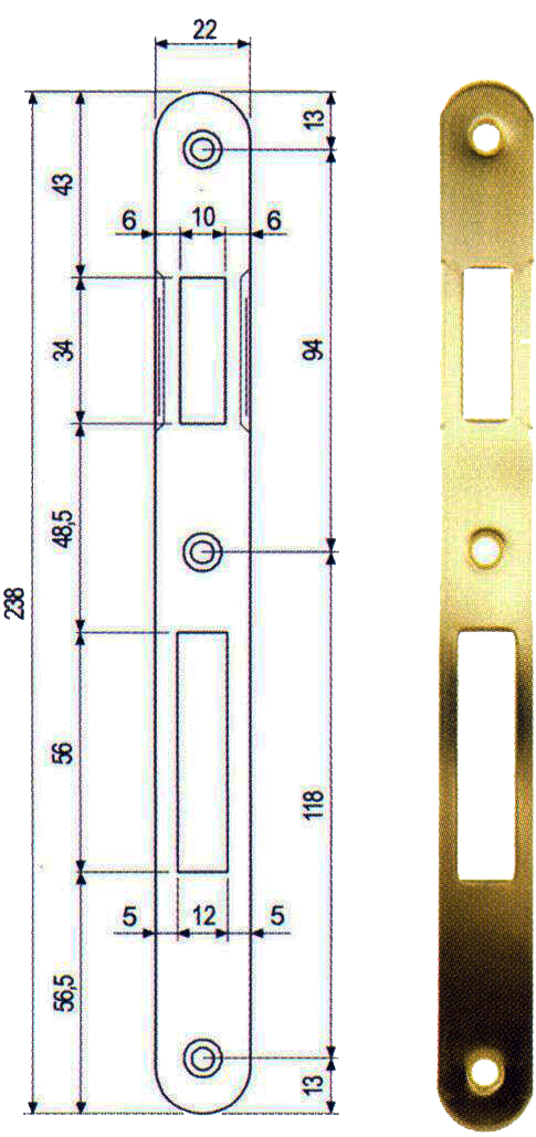 Protiplech AGB plochy obly univerzalny Ni 590.30.06