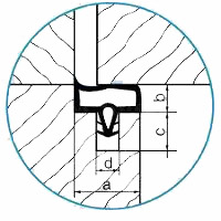 Tesnenie dverov interier EV 3967-rustikal    (bal 2x50m)