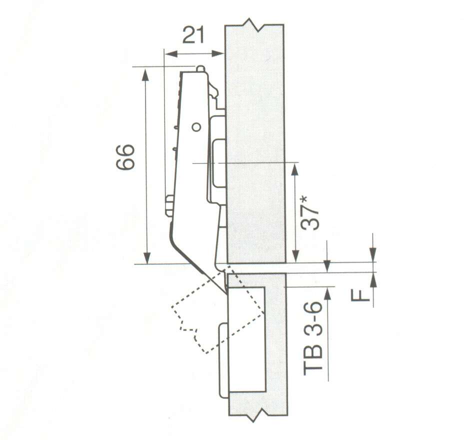 AVENTOS HF zaves stredovy CLIP top 78Z5500.T bez pruiny