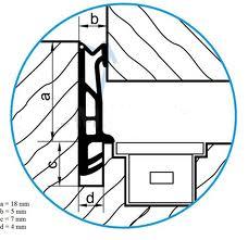 Tesnenie ok. ACF 5855 siroke 18mm - biele (160m)