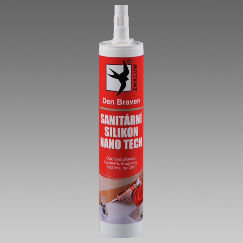 DEN BRAVEN silikon sanitrny ed 280ml RED line