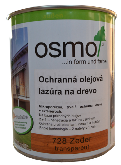 OSMO 728 ochrann olejov lazra cder 0,75l
