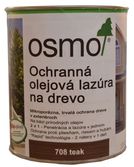 OSMO 708 ochrann olejov lazra teak 0,75l