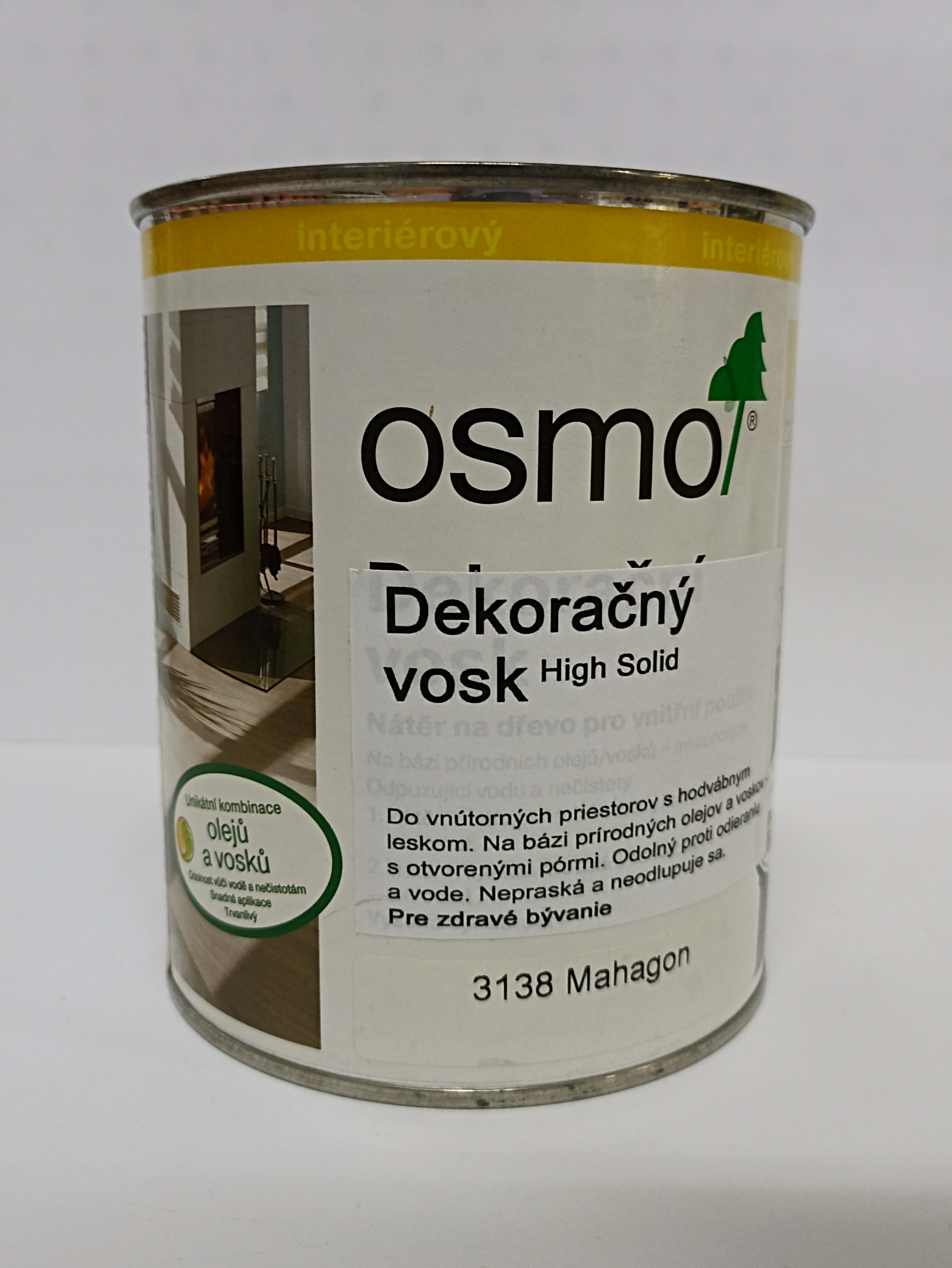 OSMO 3138 vosk dekoran transp. mahagon 0,75l