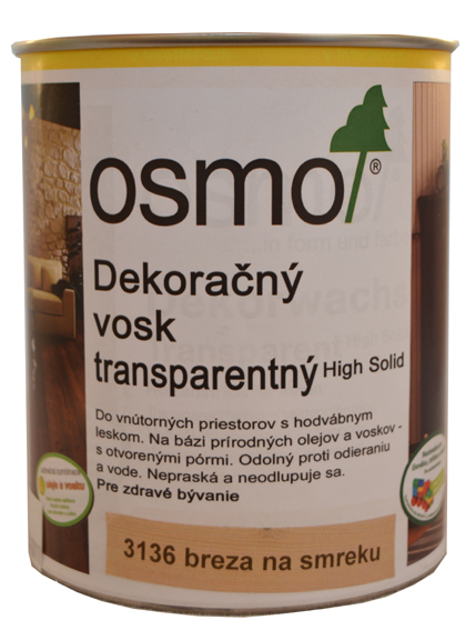OSMO 3136 vosk dekoran transp. breza 0,75l