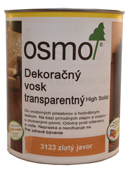 OSMO 3123 vosk dekoran transp. zlaty javor 0,75l