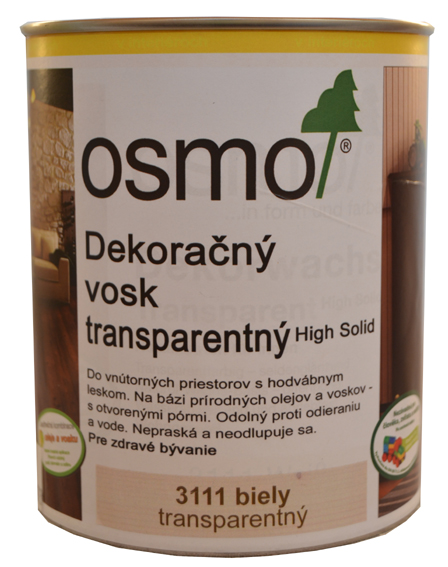 OSMO 3111 vosk dekoran transp. biely 0,75l