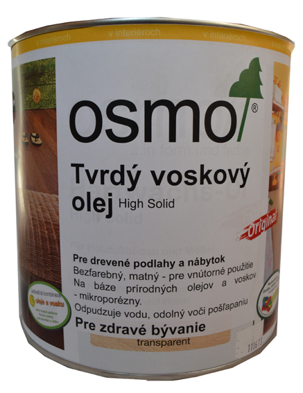 OSMO 3062 tvrd voskov olej bezfarebn matn 2,5 l