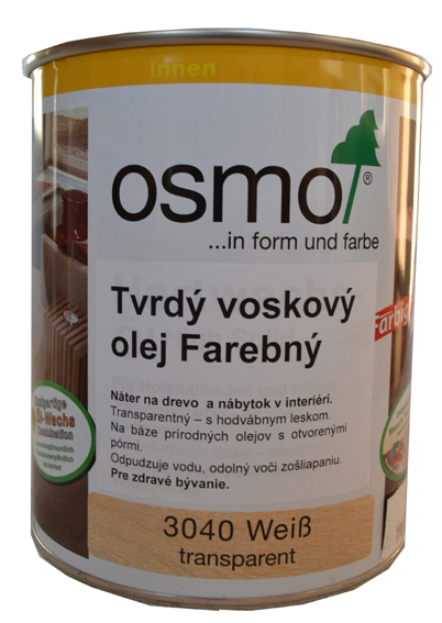 OSMO 3040 tvrd voskov olej biely 0,75l