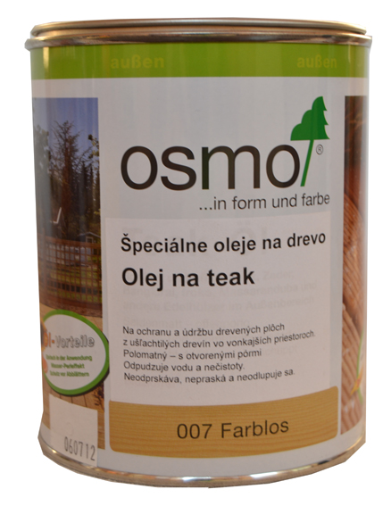 OSMO 007 terasov olej teak bezfarebn 0,75l