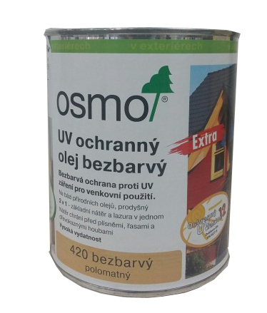 OSMO 420 UV ochrann olej EXTRA bezfarebn 2,5l
