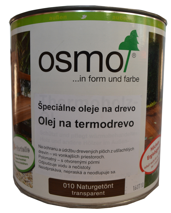 OSMO 010 terasov olej termo-drevo prrodne sfarben 2,5l