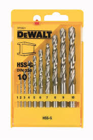 DEWALT DT5921 vrtky do kovu HSS-G 10-dielna sada 1-10mm
