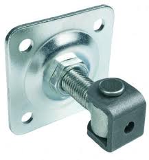 Záves ZPK20 / M20 s platňou 80x80mm na bránky