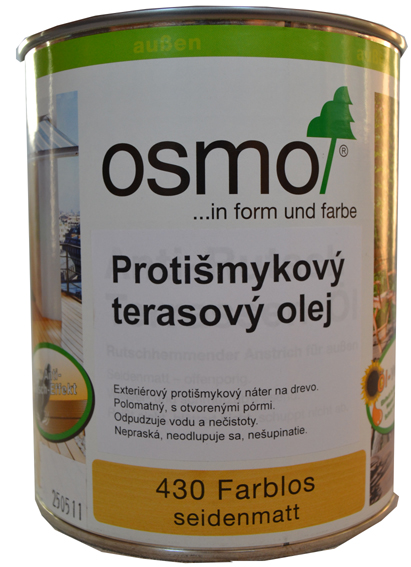 OSMO 430 protimykov terasov olej bezfarebn 0,75 l