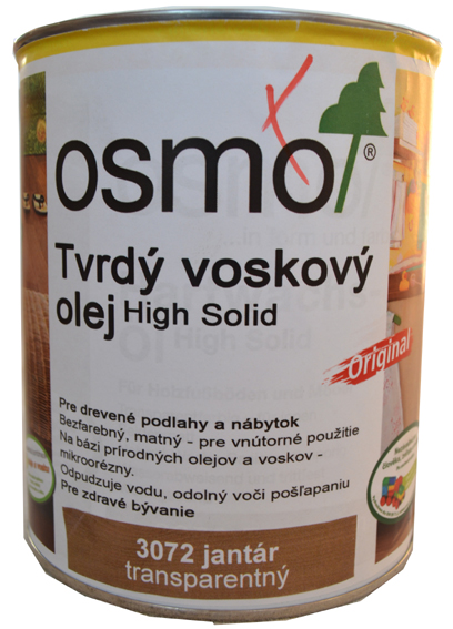 OSMO 3072 olej voskov tvrd jantrov 0,75l