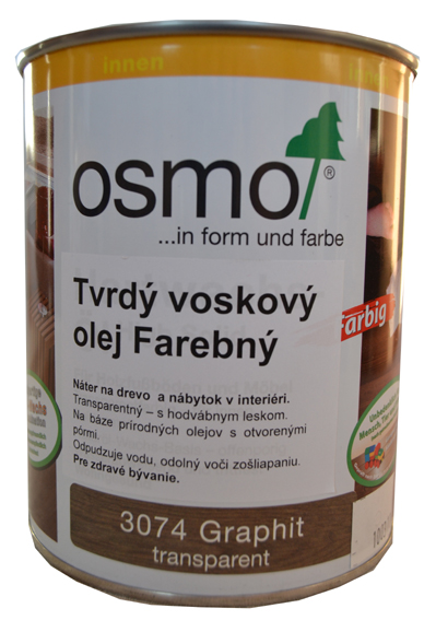 OSMO 3074 olej voskov tvrd grafit 0,75l