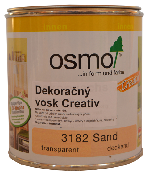 OSMO 3182 dekoran vosk Creativ piesok 0,375l