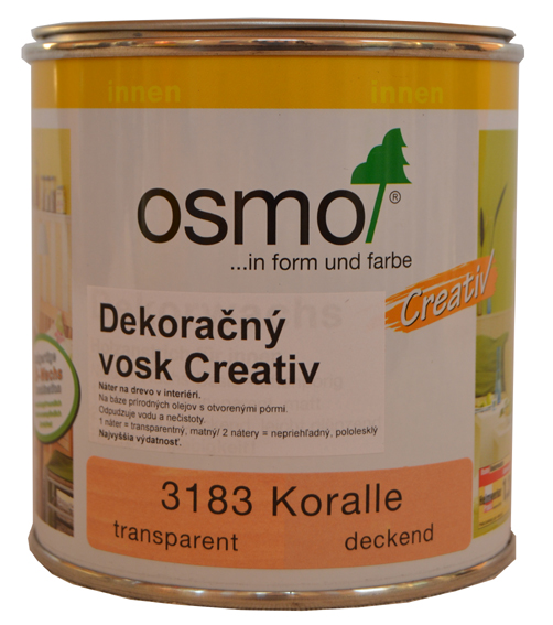 OSMO 3183 dekoran vosk Creativ korl 0,375l