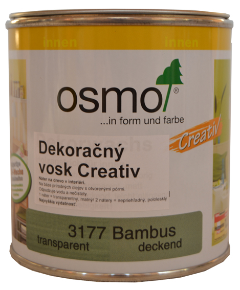 OSMO 3177 dekoran vosk Creativ bambus 0,375l
