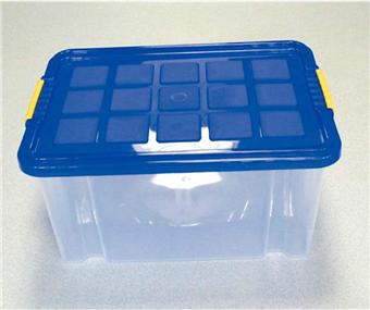 Box s vrchnkom modr 40x30x20cm  16l