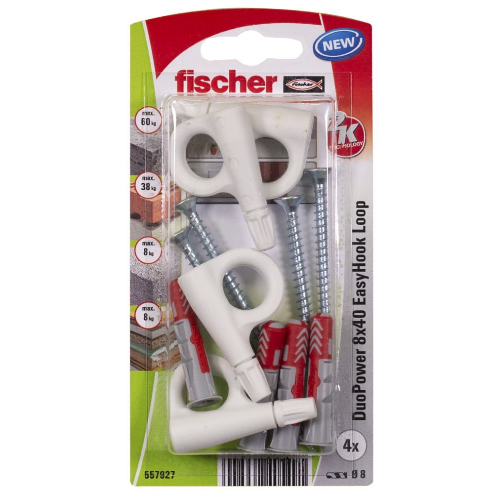 FISCHER EasyHook oko DuoPower 8x40mm 4ks/bal. 557927