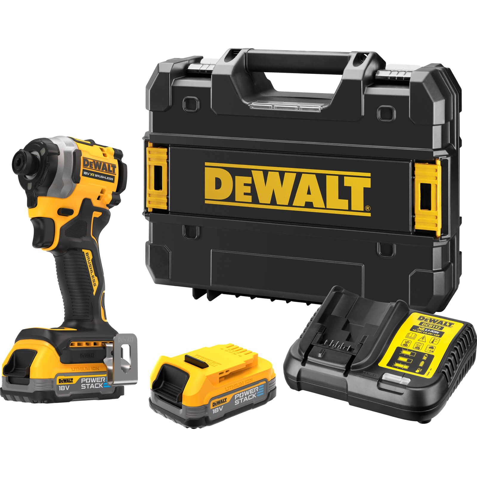 DEWALT DCF850E2T aku rzov uahovk 1/4" 18V XR POWERSTACK 2x1,7Ah