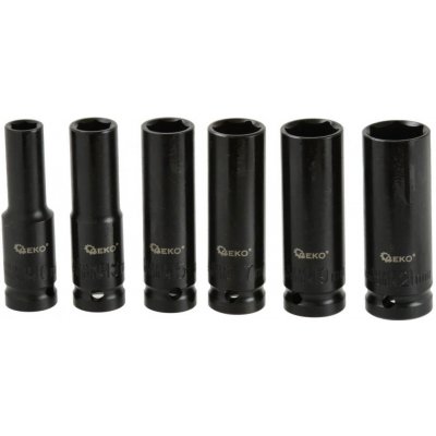 GEKO 6-dielna sada priemyselnch hlavc 1/2" 10-21mm